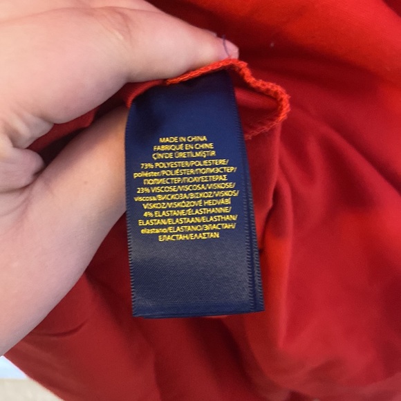 GIRLS POLO BY RALPH LAUREN RED FORMAL DRESS - Picture 5 of 5